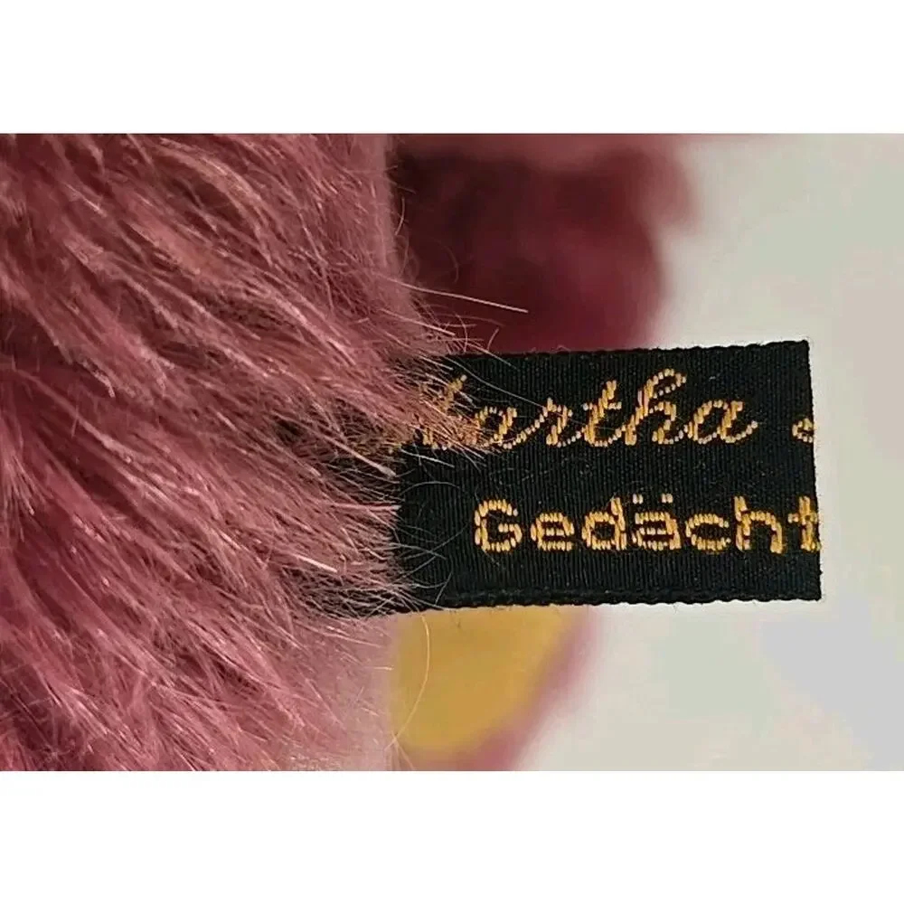 Johanna Haida Mohair Teddy Bear Martha Mueller‎ Rose Germany 1995 U317